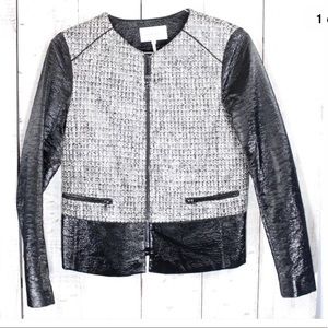 Sandro Paris Cotton Synthetic Cropped Jacket US8,